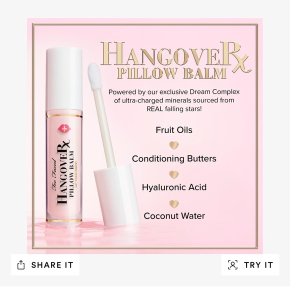 GWP (mu bag,samples) NIB Hangover Pillow Balm & Ultra -Hydrating Lip Balm cocoa - Picture 11 of 14